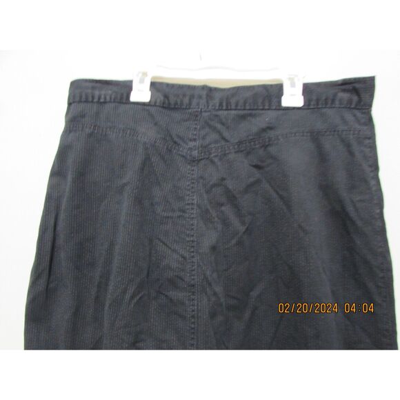 HOLLYWOOD THE JEAN PEOPLE COTTON MAXI SKIRT SIZE 32 (14/15) BLACK W/ PINSTRIPES - Picture 8 of 10